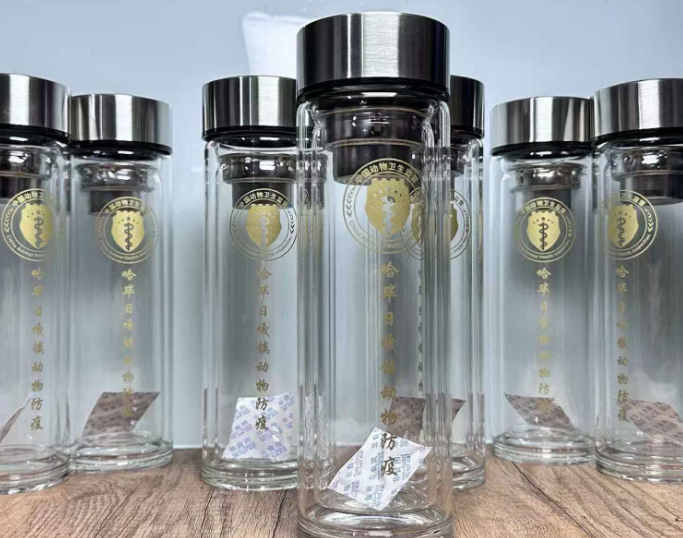 茶水分离双层玻璃杯定制印字的优势